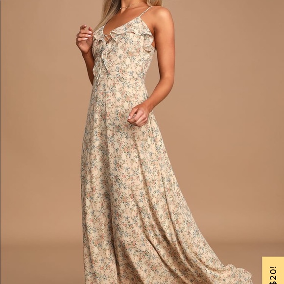 Lulus floral maxi dress - Picture 4 of 4